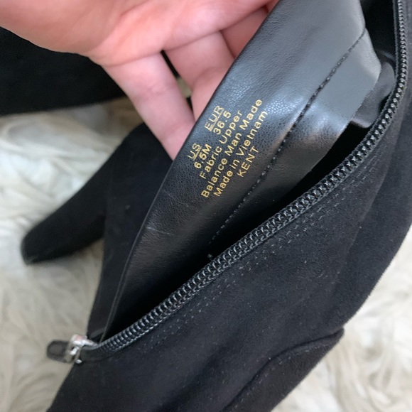 Sam Edelman black suede over knee Kent boots - Picture 7 of 9